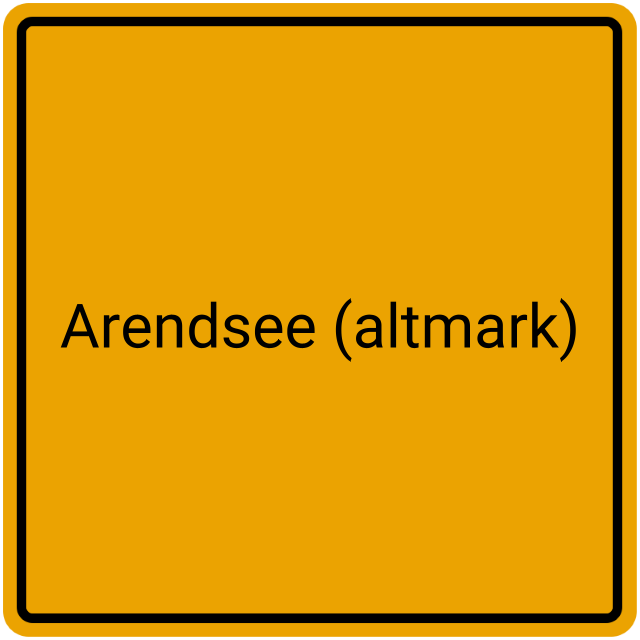 Meldebestätigung Arendsee (Altmark)